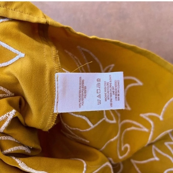 Free People Mustard Yellow Gold and White Detailed Romper - Picture 14 of 14